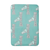 Ariel mermaid party Blue Badmat (Voorkant Verticaal)