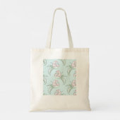 Ariel Mermaid Waterverf Handgetekende Tote Bag (Achterkant)