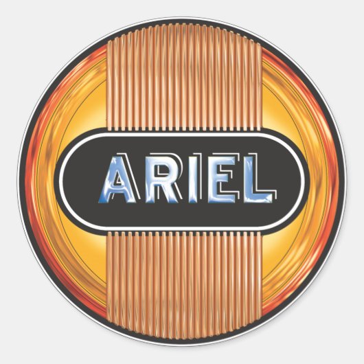 Ariel Motorcycles Ronde Sticker (Voorkant)