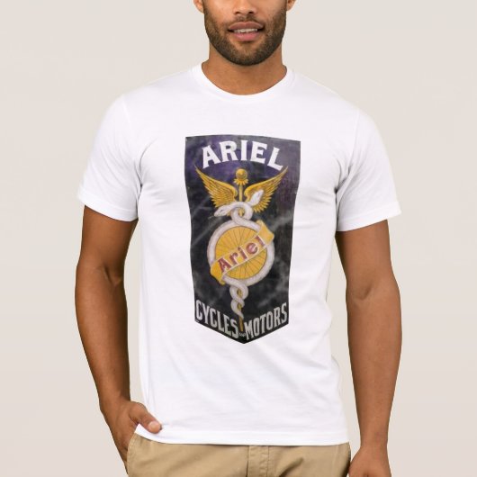 ARIEL  MOTORCYCLUS, afbeelding in nood. T-shirt (Voorkant)