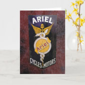 ARIEL  MOTORFIETS ADVERTEREN. KAART (Gele Bloem)
