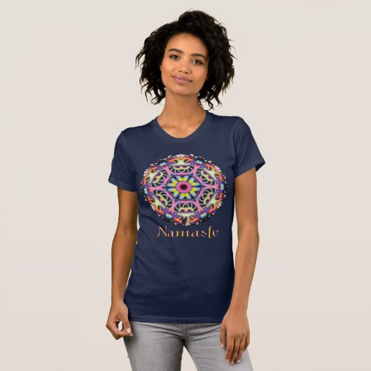 Ariel Namaste Kaleidoscope T-Shirt (Voorkant volledig)