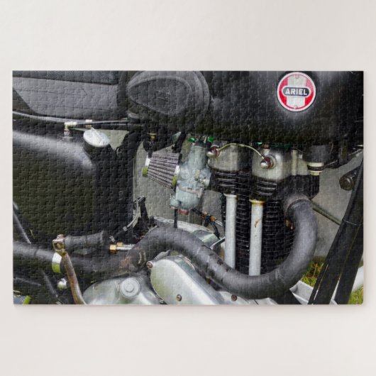 Ariel NG 350 motor met motormotor met wartime moto Legpuzzel (Horizontaal)