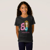 Ariel - Onze kleine zeemeermin van 8 jaar T-shirt (Voorkant volledig)