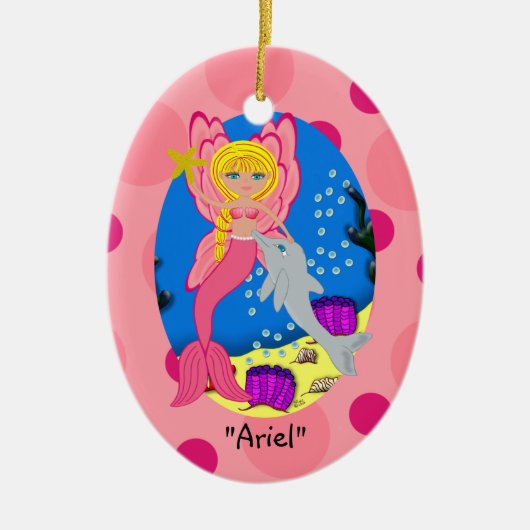 Ariel Pink Merfaery Ornament (Voorkant)