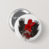 Ariel Rebel Flying logo - knop Ronde Button 5,7 Cm (Voorkant /achterkant)