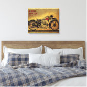 Ariel Square Vier  motorfiets Canvas Afdruk (Insitu (Slaapkamer))