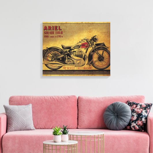 Ariel Square Vier motorfiets Canvas Afdruk (Insitu (Woonkamer))