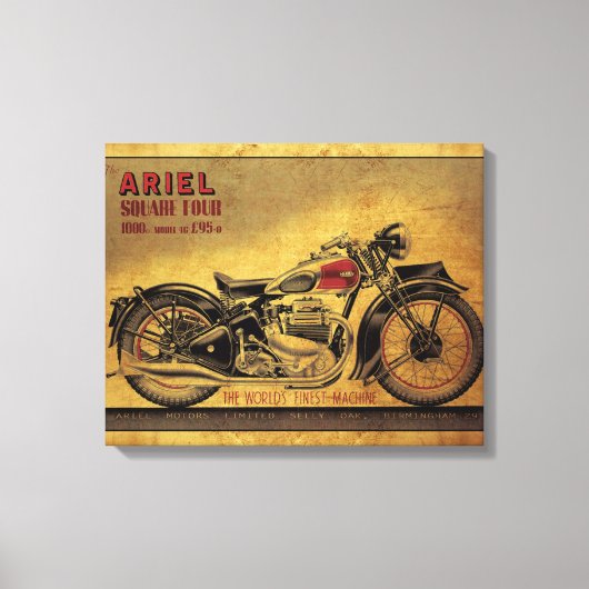 Ariel Square Vier  motorfiets Canvas Afdruk (Voorkant)