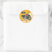 Ariel Square Vier  motorfiets Ronde Sticker (Tas)