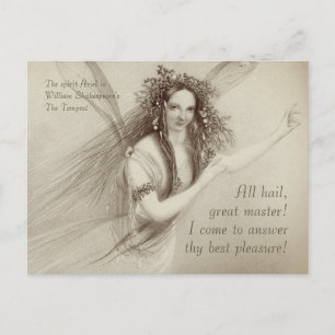 Ariel The tempest All hail, grote meester CC1008 Briefkaart