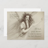 Ariel The tempest All hail, grote meester CC1008 Briefkaart (Voorkant / Achterkant)