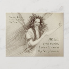 Ariel The tempest All hail, grote meester CC1008 Briefkaart