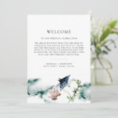 ARIEL Tropical Beach Welkomstbrief Tijdlijn Kaart (Staand voorkant)