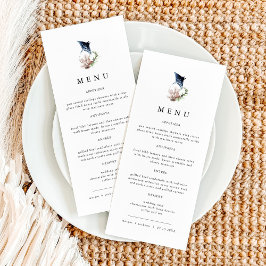 ARIEL Tropical Ocean Coral Manta Ray Beach Menu