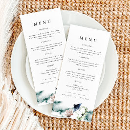 ARIEL Tropical Ocean Coral Manta Ray Beach Menu