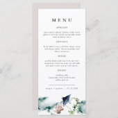 ARIEL Tropical Ocean Coral Manta Ray Beach Menu (Voorkant / Achterkant)