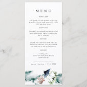ARIEL Tropical Ocean Coral Manta Ray Beach Menu (Voorkant)