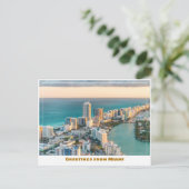 Ariel Uitzicht of South Beach, Florida Briefkaart (Staand voorkant)