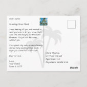 Ariel Uitzicht of South Beach, Florida Briefkaart (Achterkant)