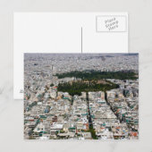 Ariel Uitzicht van Athene over een Briefkaart (Voorkant / Achterkant)