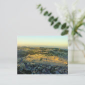 Ariel Uitzicht van de berg Olijven Jersalem Israel Briefkaart (Staand voorkant)