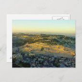Ariel Uitzicht van de berg Olijven Jersalem Israel Briefkaart (Voorkant / Achterkant)