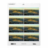 Ariel Uitzicht van de berg Olijven Jersalem Israel Etiket (Full Sheet)