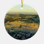 Ariel Uitzicht van de berg Olijven Jersalem Israel Keramisch Ornament (Voorkant)