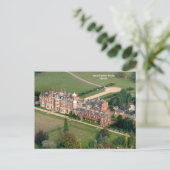 Ariel uitzicht van Sandringham House, Norfolk Briefkaart (Staand voorkant)