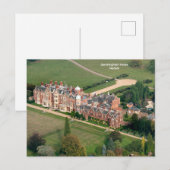 Ariel uitzicht van Sandringham House, Norfolk Briefkaart (Voorkant / Achterkant)