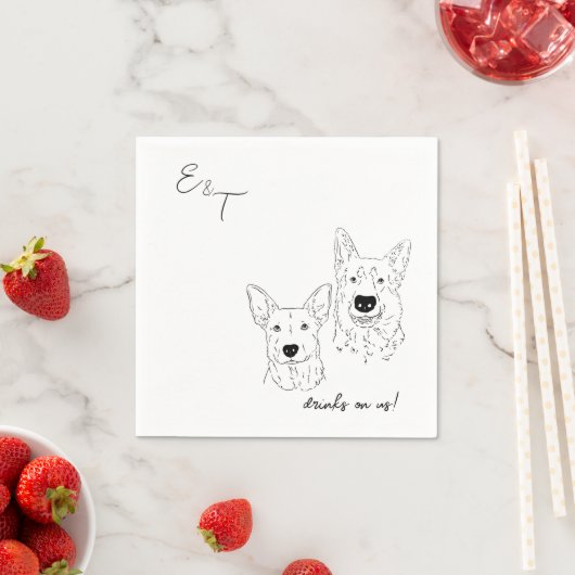 Ariel Wedding Cocktail servetten (Insitu)