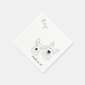 Ariel Wedding Cocktail servetten (Hoek)