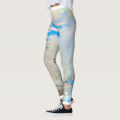 Ariel Winter Blauw Marmer Mode Leggings (Links)