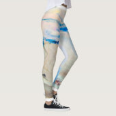 Ariel Winter Blauw Marmer Mode Leggings (Rechts)