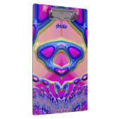 ARIELLA ~ BIZARRE 3D! ~ Roze Blauw Groen origineel Klembord (Rechts)