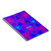 ARIELLA ~ Fluoro Blue en roze Notitieboek (Rechterzijde)