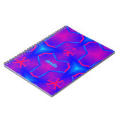 ARIELLA ~ Fluoro Blue en roze Notitieboek (Linkerzijde)