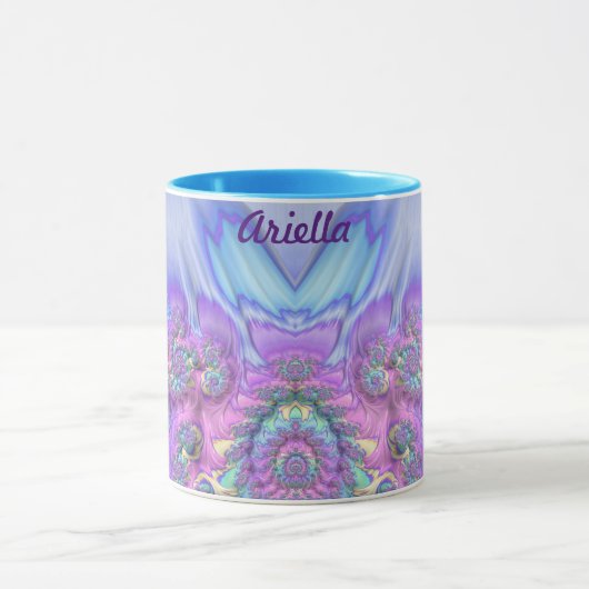 ARIELLA ~ GLOSSY 3D Glossy Pink Paars Blue Mok (Midden)