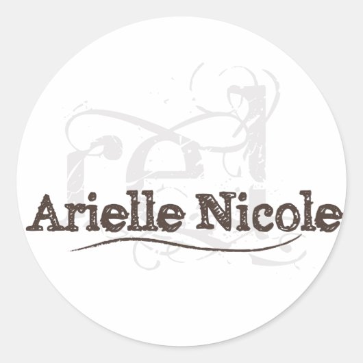 Arielle Nicole Sticker (Voorkant)