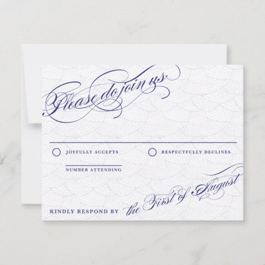 Arielle van Forever Wedding. RSVP Kaartje (Voorkant)