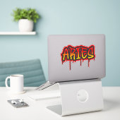 ARIËN Vuur Teken Druppelende Woord Kunst Spuitverf Sticker (Laptop op bureau)