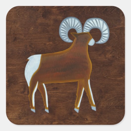 Aries 2008 vierkante sticker (Voorkant)