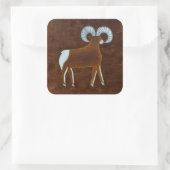 Aries 2008 vierkante sticker (Tas)