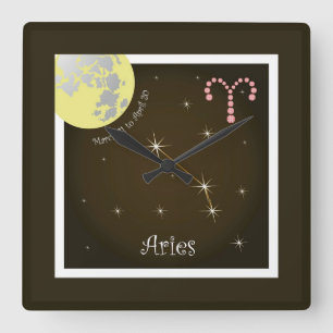 Aries 21 maart t/m 20 april Uhr Vierkante Klok