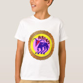 Aries 21 maart tot en met 20 april Horoscope T-shirt (Voorkant)