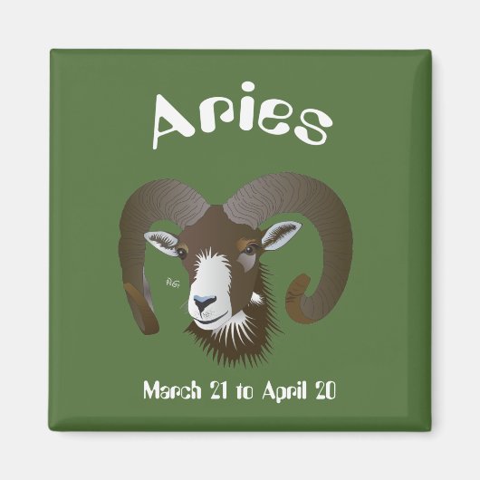 Aries 21 maart tot en met 20 april Magnet (Voorkant)
