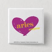 Aries 2 vierkante button 5,1 cm (Voorkant)