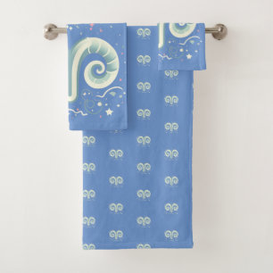 ARIES, abstract ontwerp van het sterrenbeeld, Bad Handdoek