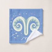 ARIES, abstract ontwerp van het sterrenbeeld, Bad Handdoek (Wasdoekje)